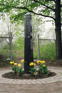 Peace Pole in Guelph at Woodlawn Memorial Parl