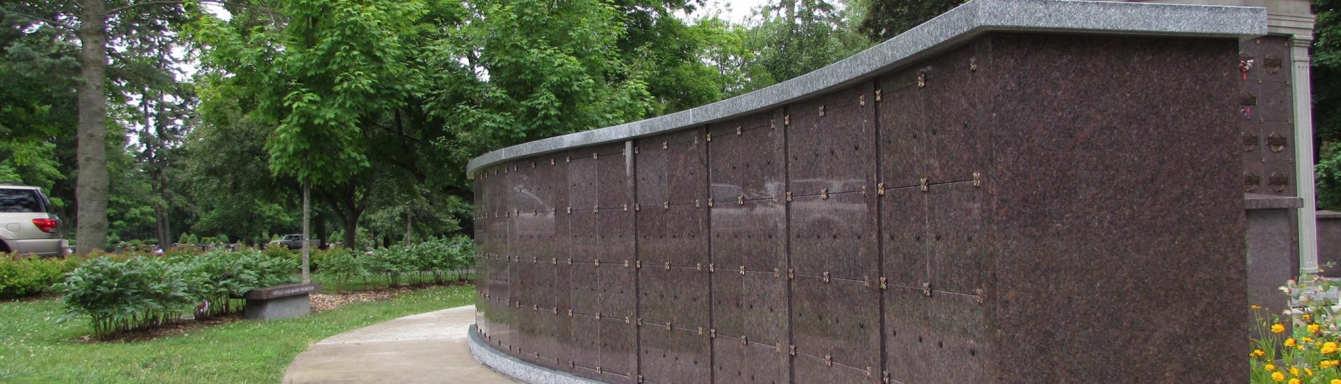 niche wall at Woodlawn Memorial Park