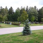 Lilac block at Woodlawn Memorial Park cemetery in Guelph