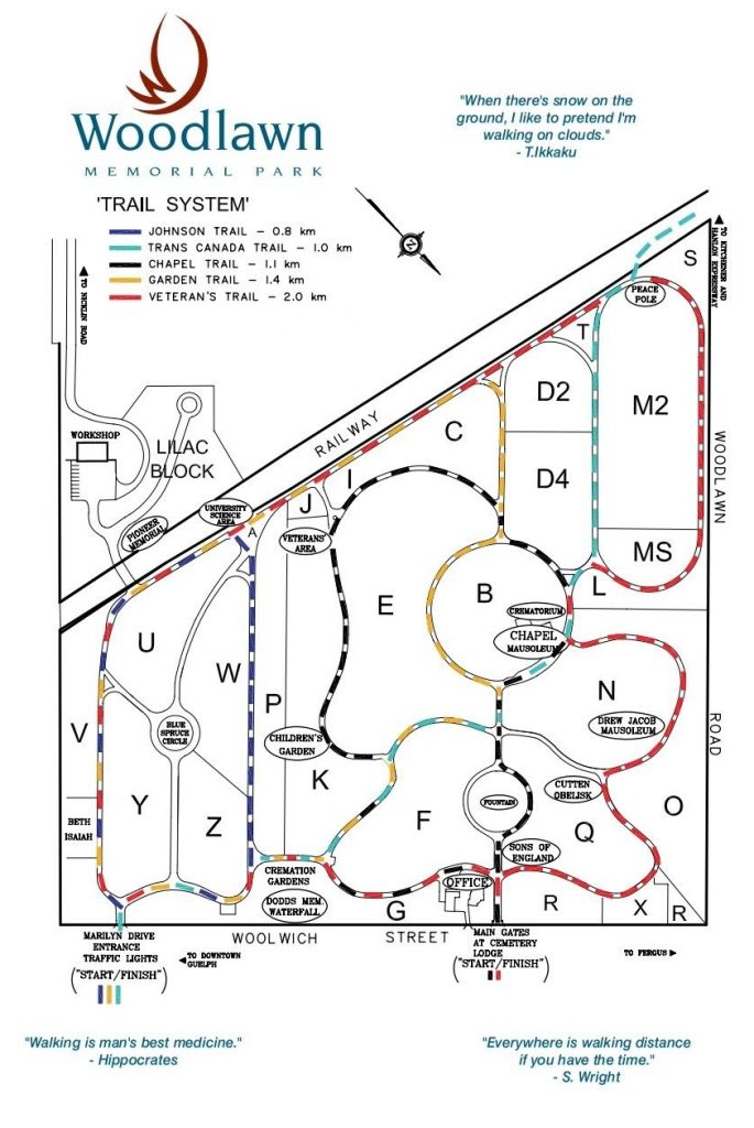 Woodlawn Walking Tour Map